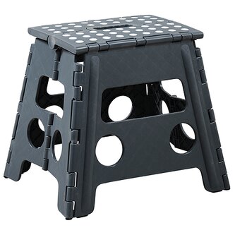 Skládací stolička, šedá/bílá KESPER 70538