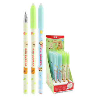 Roller gelový/gumový M&G 0,5 mm, modrý inkoust (2 barvy)