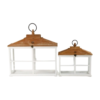 lucerna s/2 dřevo bílá