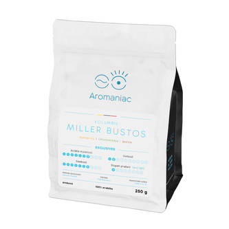 Káva Aromaniac Kolumbie Miller Bustos - zrnková, 250 g