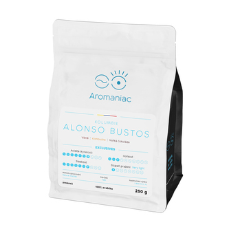 Káva Aromaniac Kolumbie Alonso Bustos - zrnková, 250 g