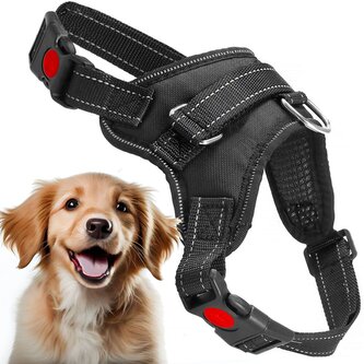 Postroj pro psa vel. M rukojeť PA0304 šerný