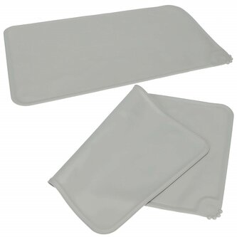 Podložka pod misky s tlapkou 48x30 cm SPRINGOS PA1060 šedá