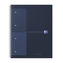 Blok spirálový Oxford International Notebook A4+/80 listů, čtverečkovaný, modrý