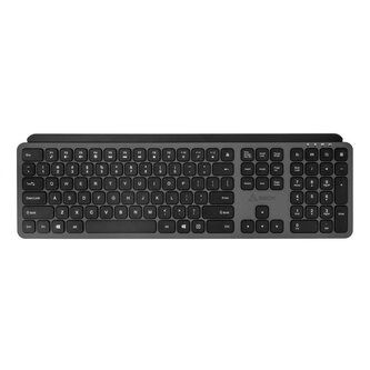 SBOX bezdrátová BT membránová klávesnice, Bluetooth a 2,4GHz, CZ/SK, černá/šedá  (WK-26 CZ/SK)