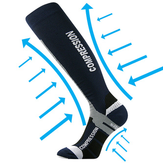 VoXX® podkolenky Signal tm.modrá 35-38 (23-25) 1 pár