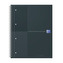 Blok spirálový Oxford International Notebook A4+/80 listů, linkovaný, černý