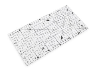 Pravítko na patchwork 15x30 cm - 1 ks - transparent