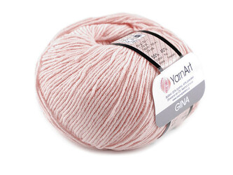 Pletací příze Gina / Jeans 50 g - 1 ks - 36 (18) růžová nejsv.
