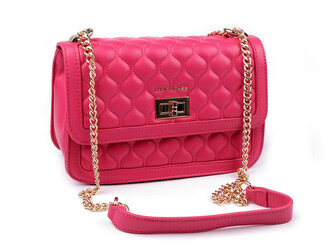 Kabelka crossbody prošívaná 23x15 cm - 1 ks - 6 pink