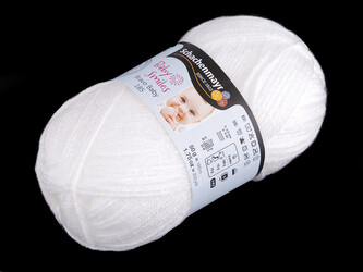 Pletací příze Bravo Baby 50 g - 1 ks - 1001 bílá