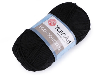 Pletací příze Eco - cotton XL 200 g - 1 ks - 7 (761) černá