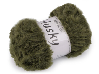 Pletací příze Husky 100 g - 1 ks - 17 (28) zelená khaki