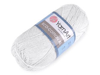 Pletací příze Eco - cotton XL 200 g - 1 ks - 1 (760) bílá