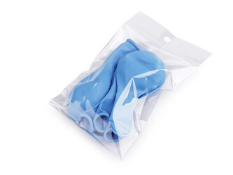 Nafukovací balónky klasik - 100 ks - 3 modrá světlá