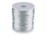 Saténová šňůra Ø1 mm - 1 ks - 79 šedá světlá
