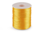 Saténová šňůra Ø1 mm - 1 ks - 16 žlutá narcisová