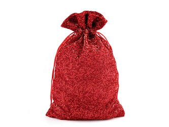 Dárkový pytlík 20x30 cm exkluzivní - 10 ks - červená