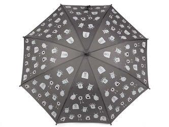 Dětský deštník kouzelný cupcakes, příšerky, auta - 1 ks - 7 šedá příšerky