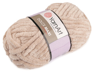 Pletací žinylková příze Dolce Maxi 200 g - 1 ks - 2 (771) béžová světlá