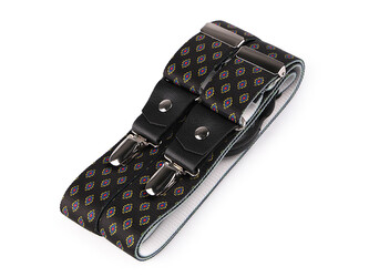 Šle s dvojitým zapínáním šíře 3,5 cm délka 120 cm - 1 ks - 5 černá