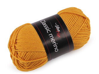 Pletací příze Classic Merino 50 g - 1 ks - 12 (61179) hořčicová
