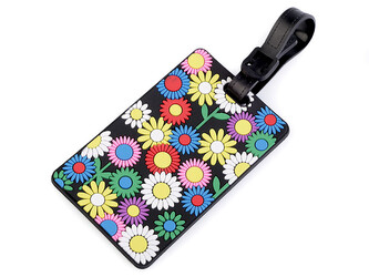 Jmenovka / visačka na kufr - 1 ks - 5 multikolor