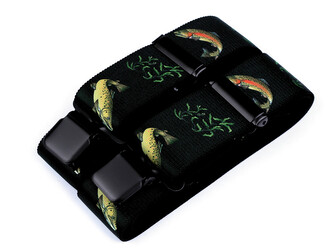 Šle rybářské šíře 4 cm délka 120 cm - 1 ks - 3 zelená tmavá