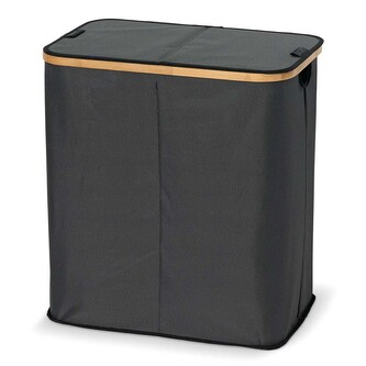 Textilní koš na prádlo dvojitý