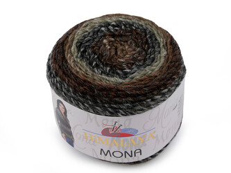 Pletací příze Himalaya Mona 100 g - 1 ks - 9 (22107) šedohnědá