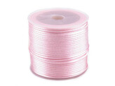 Saténová šňůra Ø1 mm - 1 ks - 1 růžová nejsv.