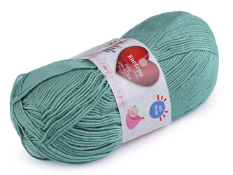 Pletací příze Baby Love a Care 100 g - 1 ks - 28 (493) zelenkavá