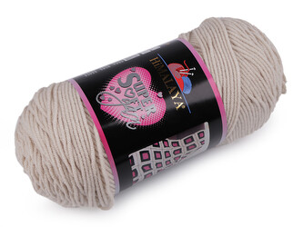 Pletací příze Super Soft Yarn 200 g - 1 ks - 2 (80821) béžová světlá