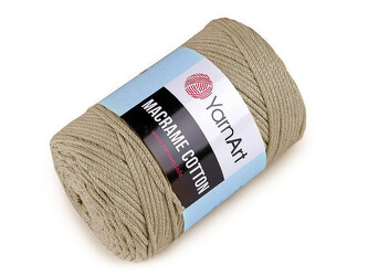Pletací příze Macrame Cotton 250 g - 1 ks - 48 (793) zelenkavá