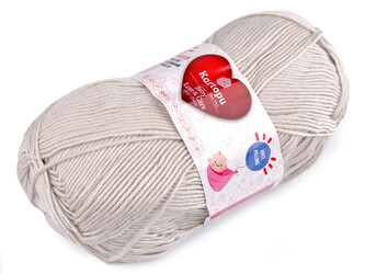 Pletací příze Baby Love a Care 100 g - 1 ks - 20 (945) šedobéžová