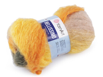 Pletací příze Bellissimo 150 g - 1 ks - 3 (1405) oranžovožlutá zelená