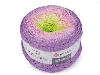 Bavlněná pletací příze Rosegarden 250 g - 1 ks - 2 (312) fialová lila