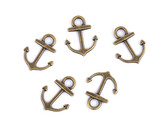 Přívěsek kotva 14x18 mm - 20 ks - staromosaz