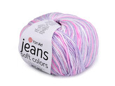 Pletací příze Jeans Soft Color 50 g - 1 ks - 2 (6205) fialová sv.