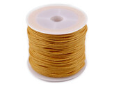 Šňůra bavlněná Ø0,8 mm voskovaná - 1 ks - 36 hořčicová světlá
