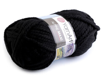 Pletací příze Alpine maxi 250 g - 1 ks - 13 (661) černá