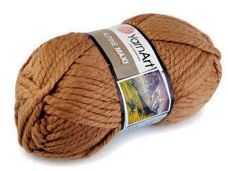 Pletací příze Alpine maxi 250 g - 1 ks - 2 (666) hnědobéžová