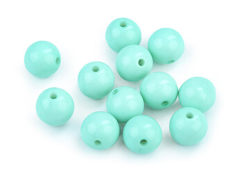 Plastové korálky Color Ø12 mm - 500 ks - 9 (S011) mentolová