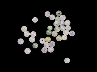 Minerální korálky Achát Ø4 mm - 42 ks - achát