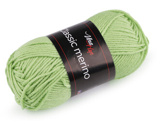 Pletací příze Classic Merino 50 g - 1 ks - 15 (61304) zelená sv.