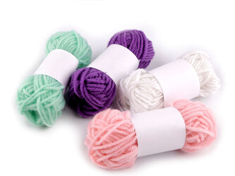 Pletací příze 10 g kreativní mix - 4 ks - 2 mix