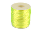 Saténová šňůra Ø1 mm - 1 ks - 90 žlutá neon
