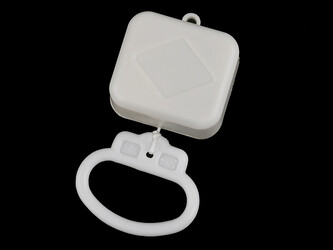 Hrací strojek ukolébavka - polotovar - 1 ks - bílá