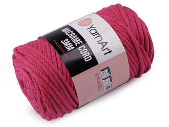 Pletací příze Macrame Cord 250 g - 1 ks - 16 (771) pink