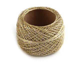 Brilantový motouz Ø0,5 mm - 12 ks - 2 zlatá sv.